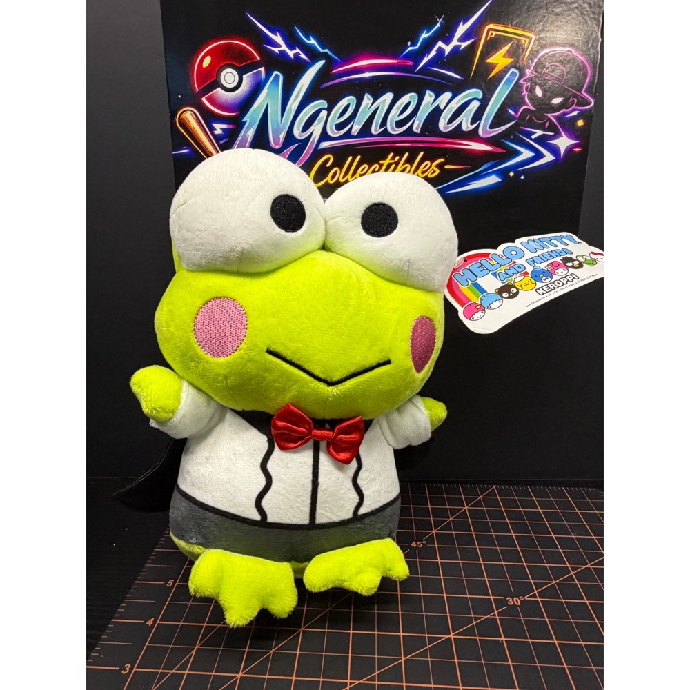 Sanrio Hello Kitty and Friends Keroppi Plush Tuxedo Frog 9in New with Tags 2023